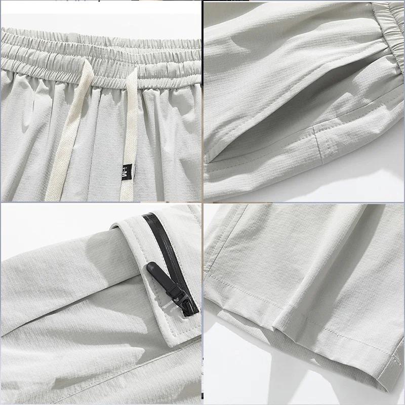 Été mince Style lâche sport décontracté pantacourt été homme Shorts Cargo court-fitting hommes Short