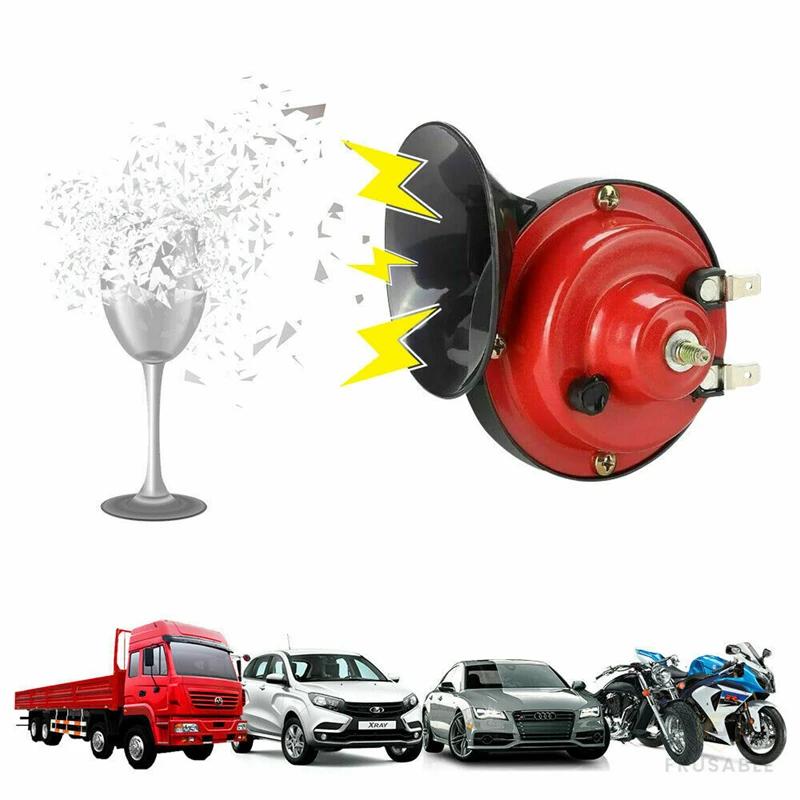 Klaxon d'air universel pour voiture, trompette 12V, 300db, klaxon de moto pour camions, klaxon de vé