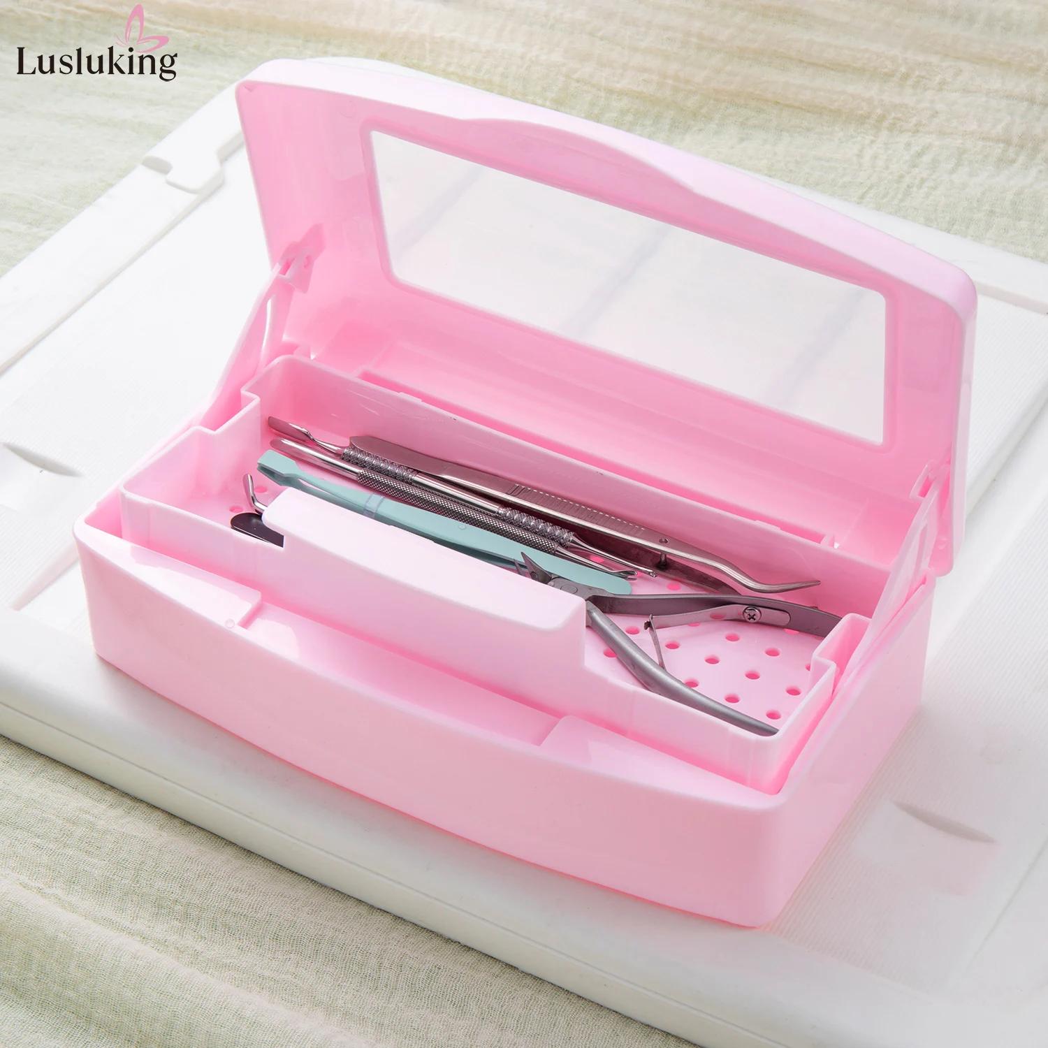 Outils de manucure, plateau de stérilisation pour outil de beauté, outils pour ongles, boîte de dési