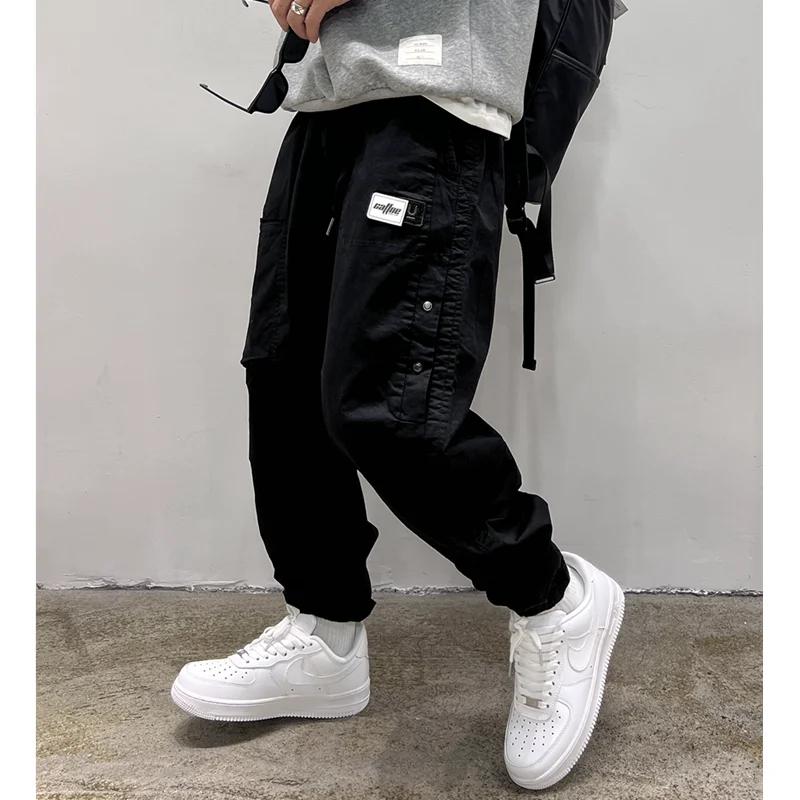 BM extérieur Baggy Cargo pantalon hommes vêtements mode coréenne Sport Joggers Harajuku pantalon de