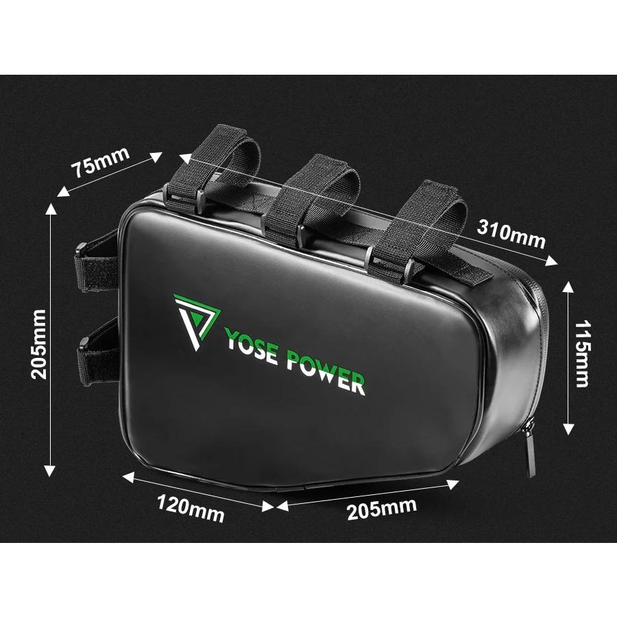 YOSE POWER – sac de batterie Lithium pour vélo électrique, étanche à l'eau et à la poussière, sacoch