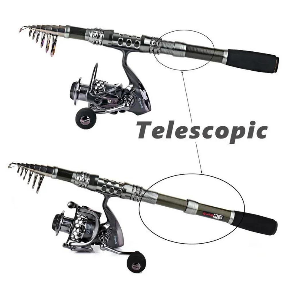 Sougayilang 1.8-3.3m canne à pêche Spinning en Fiber de carbone et 13 + 1BB moulinet de pêche Combo