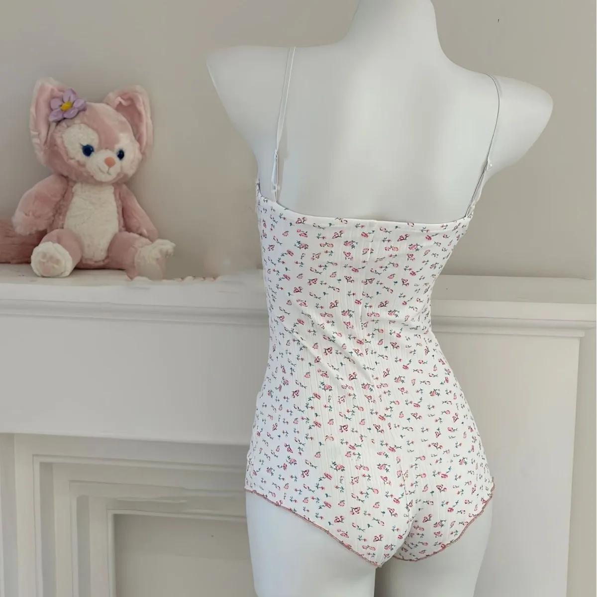 Onesie-Pyjamas floraux mignons pour femmes, ensemble de pyjamas PJ, CoAdvantages, Esthétique