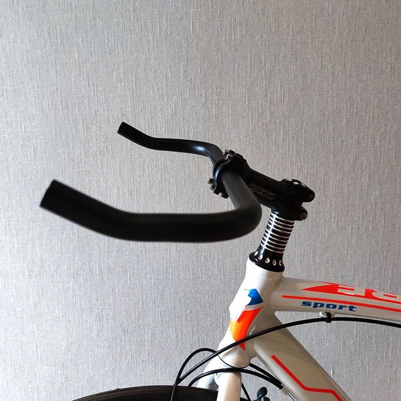Repose-guidon de vélo en alliage d'aluminium, barre courbée, 22.2x25.4x420mm, piste de vélo à vitess