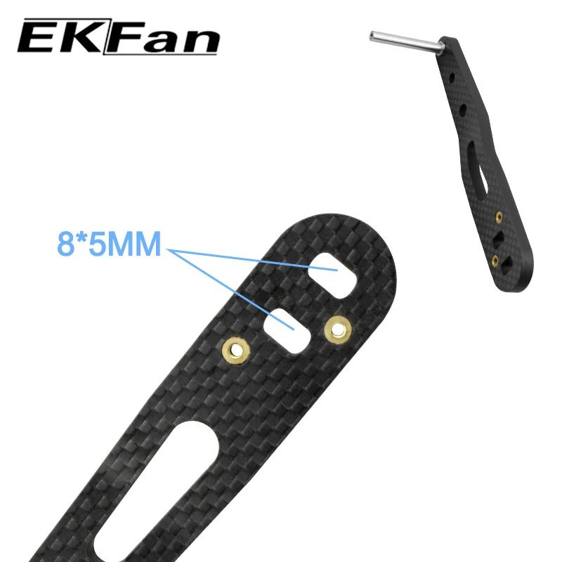 Ekfan-Poignée en carbone ultramince pour moulinet Dawa Baitcast, 138mm de long, 5.5mm, 8mm x 5mm