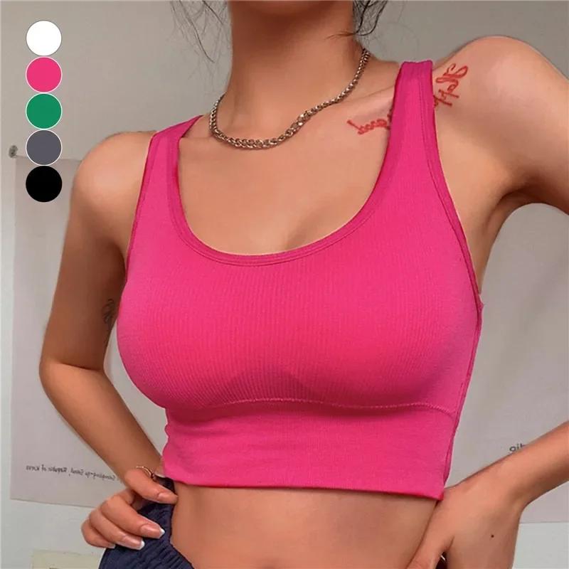Soutien-gorge de sport Sexy soutien-gorge de Yoga haut de fitness femmes sans couture soutien-gorge