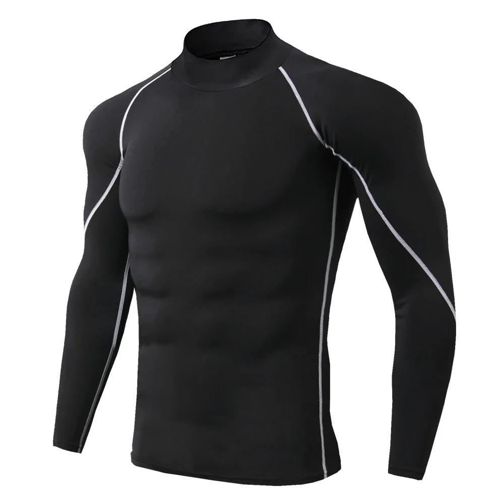 T-shirt sport manches longues séchage rapide homme - Haut compression musculation fitness