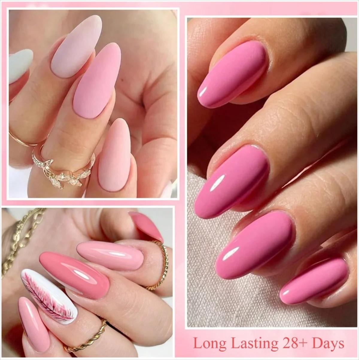 6 pièces Gel vernis à ongles ensemble HEMA gratuit rouge marron couleur Semi Permanent tremper UV Ge