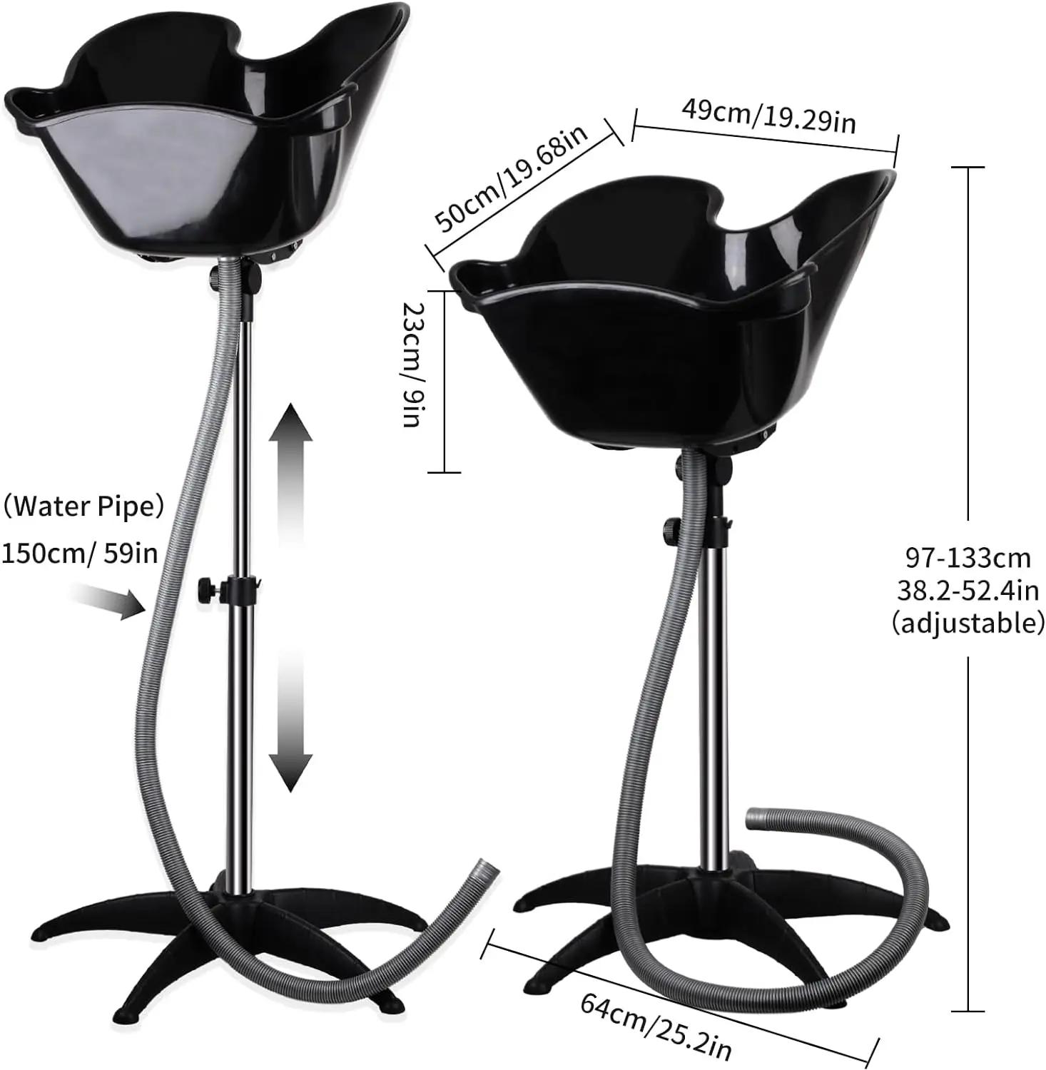 Lavabo à angle et hauteur réglables, en matériau ABS résistant aux hautes températures, bol profond