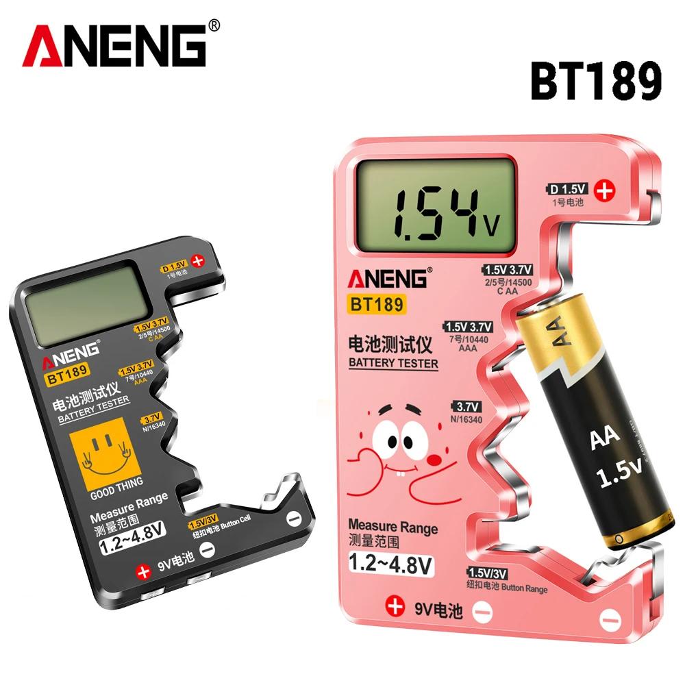 ANENG BT189 testeur de batterie universel pour Batteries C,AA,AAA,D,N,9V 6F22 1.5V 3V pile bouton in