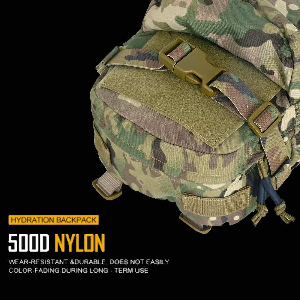 Sac d'hydratation tactique MOLLE Tactifans Mini - Poche vessie eau panneau arrière gilet Airsoft transporteur