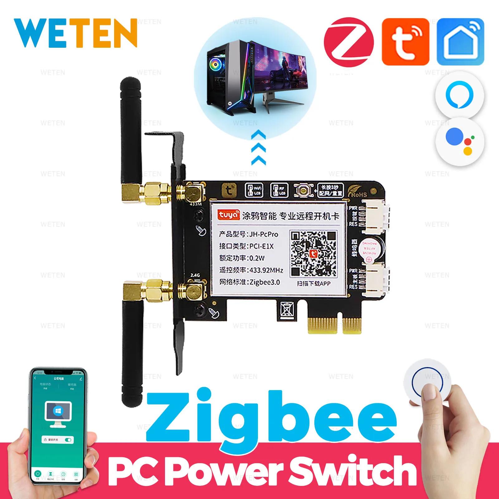 Tuya Zigbee interrupteur d'alimentation pour ordinateur bouton de commutation marche/arrêt à distanc