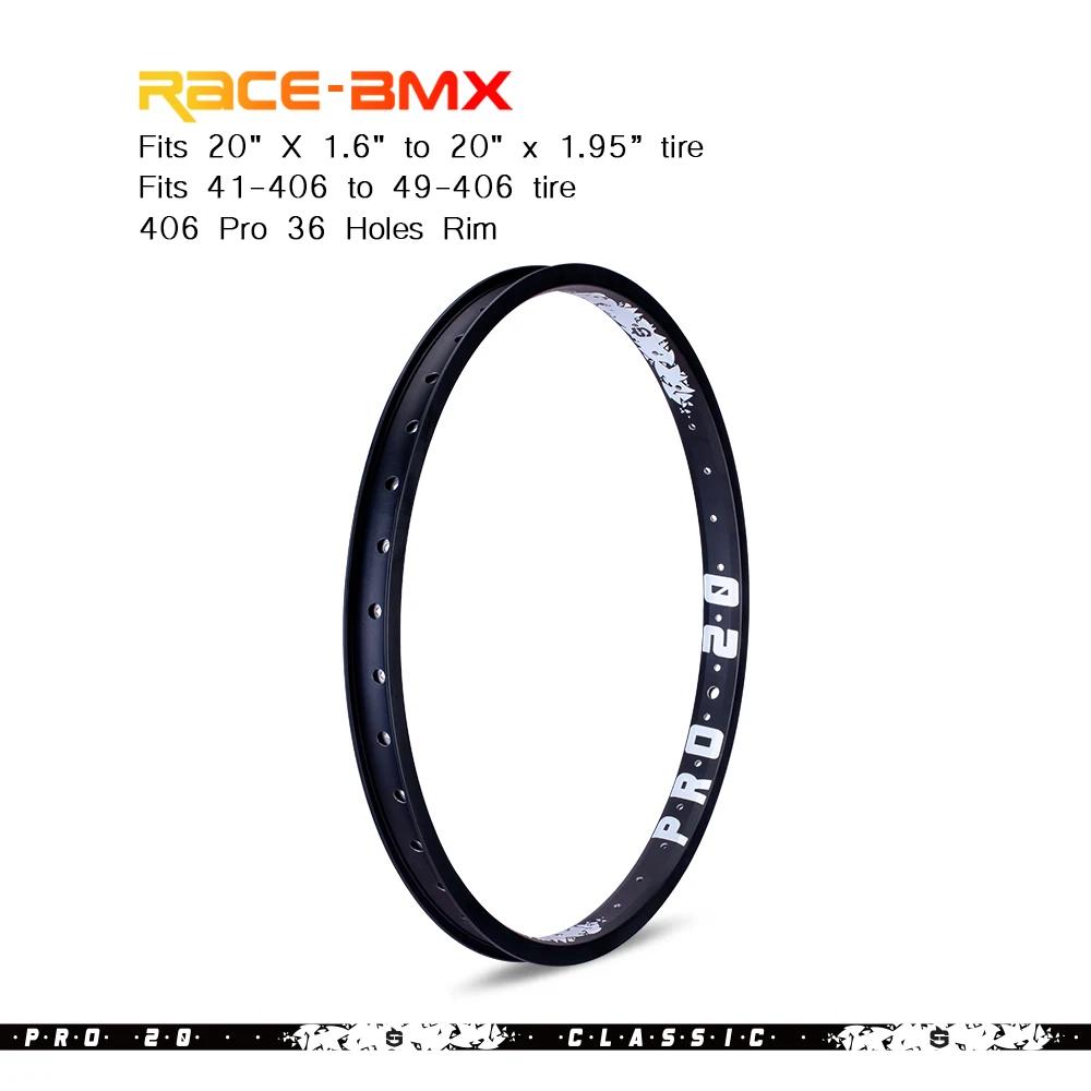 Jante de vélo en alliage Gateshark-BMX Race, double paroi, 36 trous pour moyeu 14G, pièces de vélo,