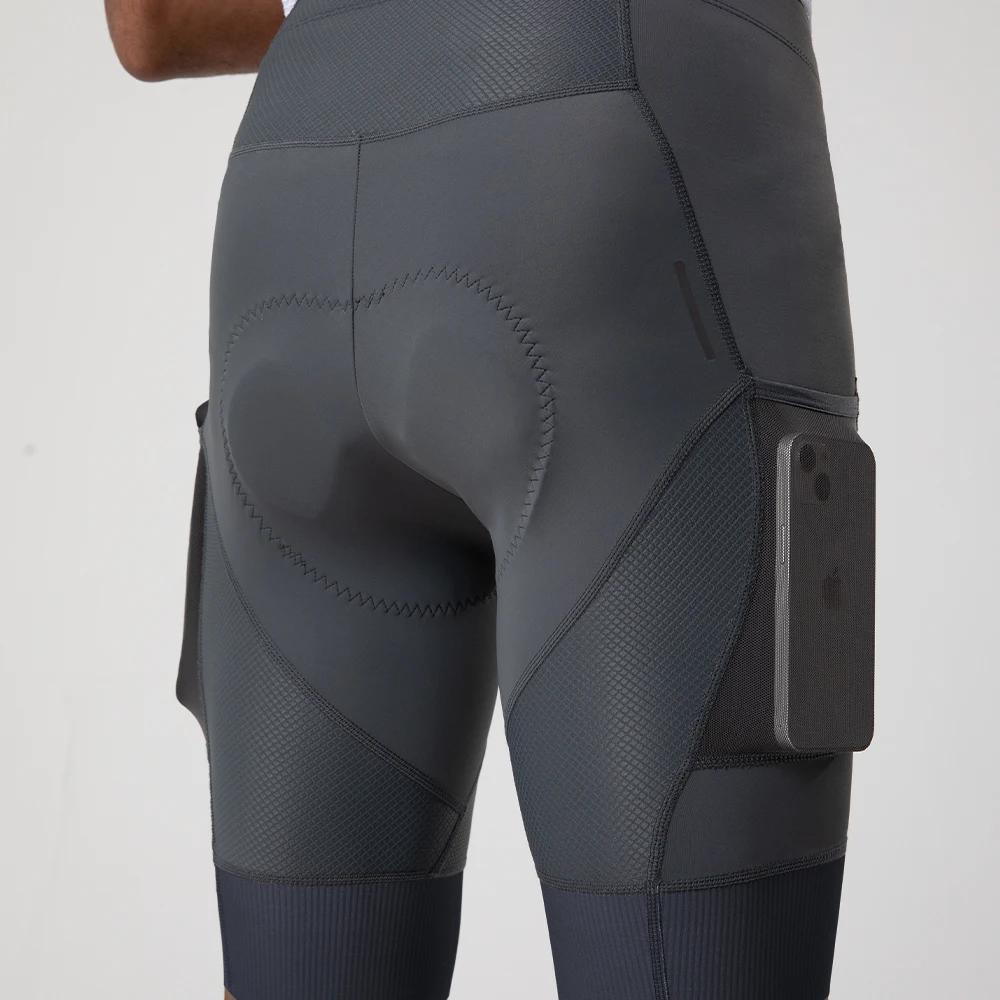 Shorts de cyclisme rembourrés YKYW pour hommes - Confort ultime en VTT et vélo de route - Interface élastique