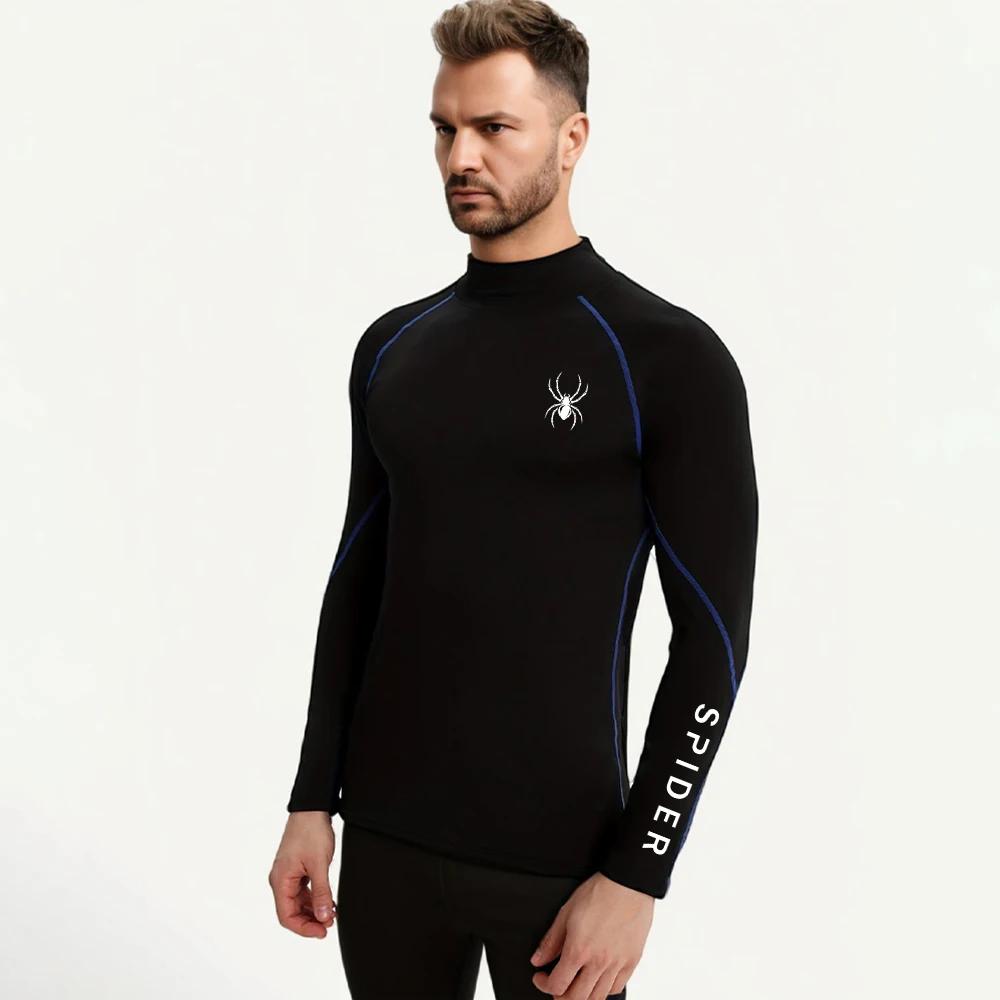 T-shirt moulant manches longues hommes - Maillot corps compression fitness sport