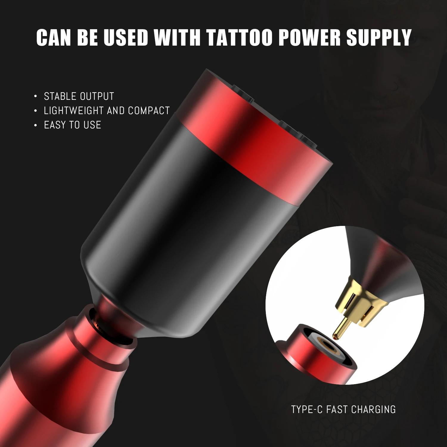Nouveau Kit de pistolet de tatouage 55 pièces Kit de tatouage complet rotatif avec alimentation méla
