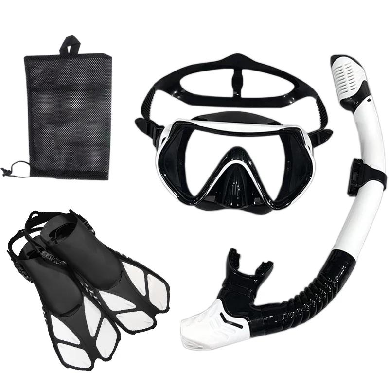 Masque et lunettes de plongée avec tuba, ensemble de tubes de natation pour adultes, unisexe