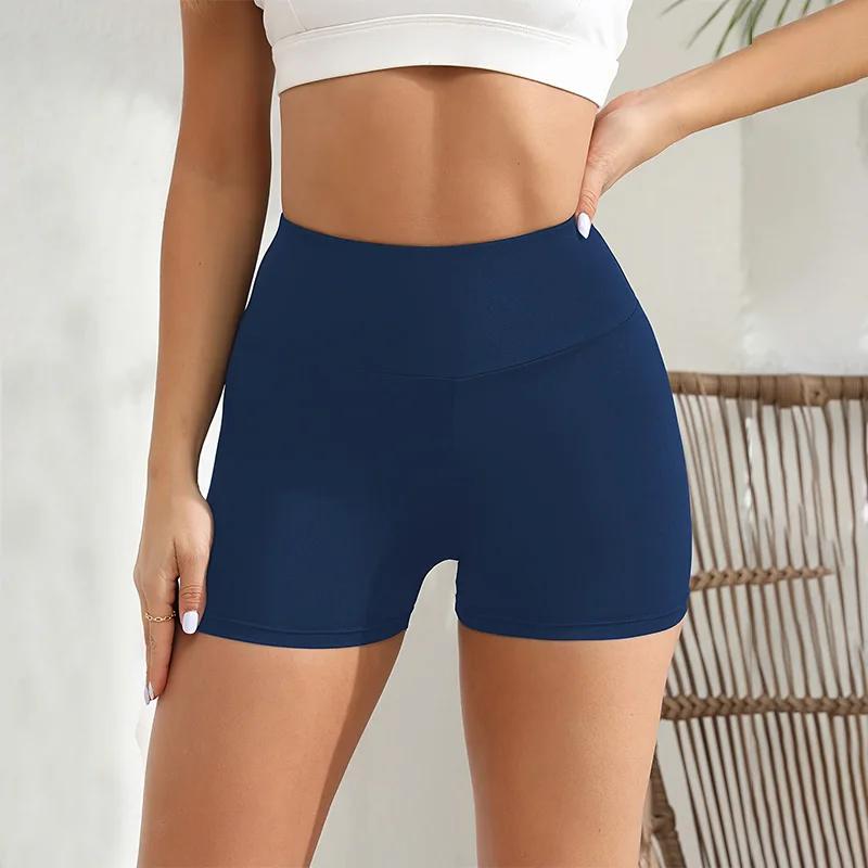 Short d'entraînement en spandex taille haute pour femme - Yoga confortable et doux