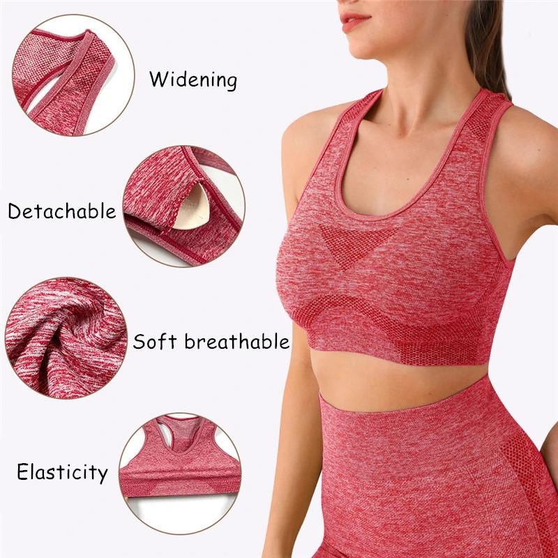 Ensemble de Yoga 2 pièces sans couture pour femmes, vêtements d'entraînement, de gymnastique, Fitnes
