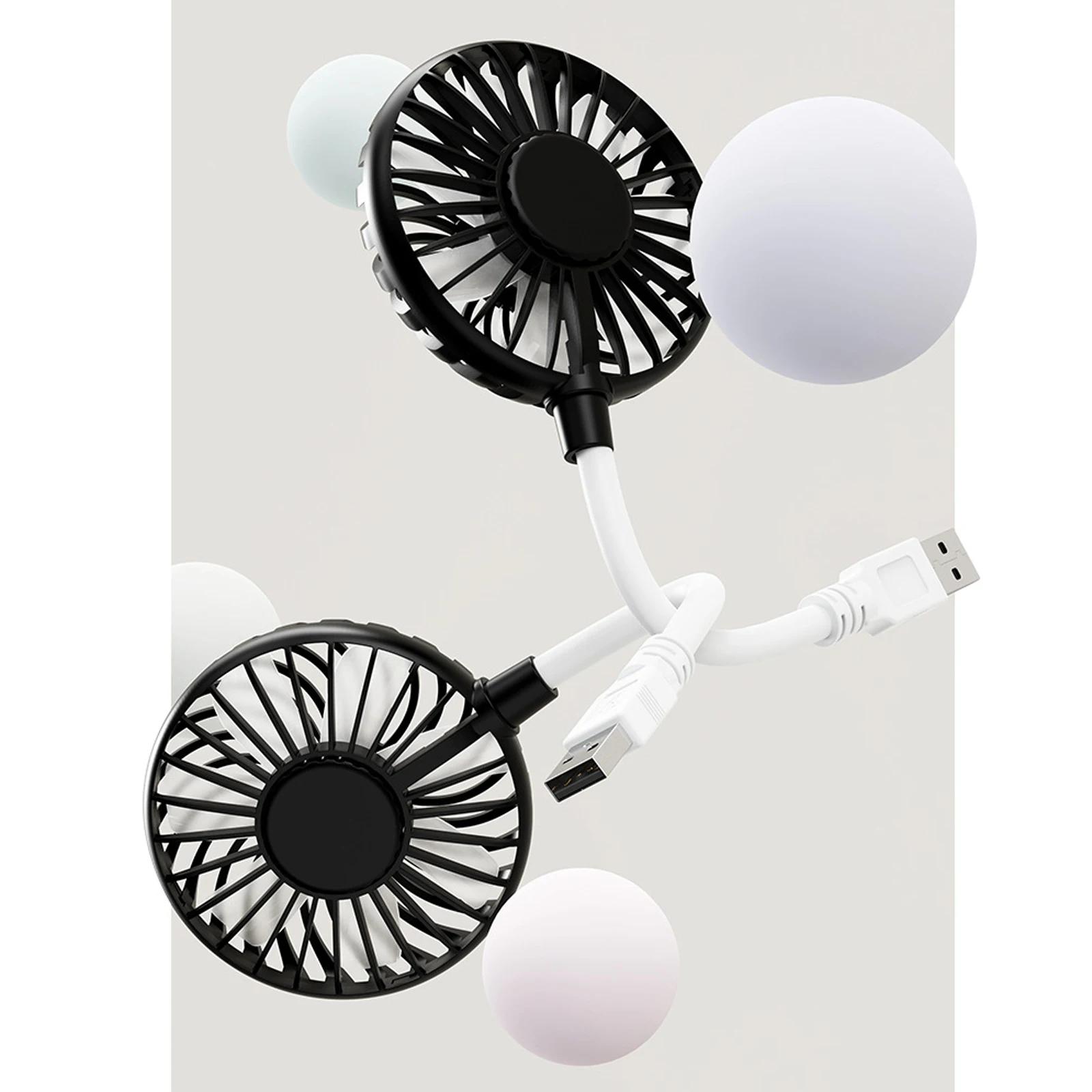 Mini ventilateur de bureau USB portable, moteur sans balais, rotation à 360 °, ventilateur de poche,