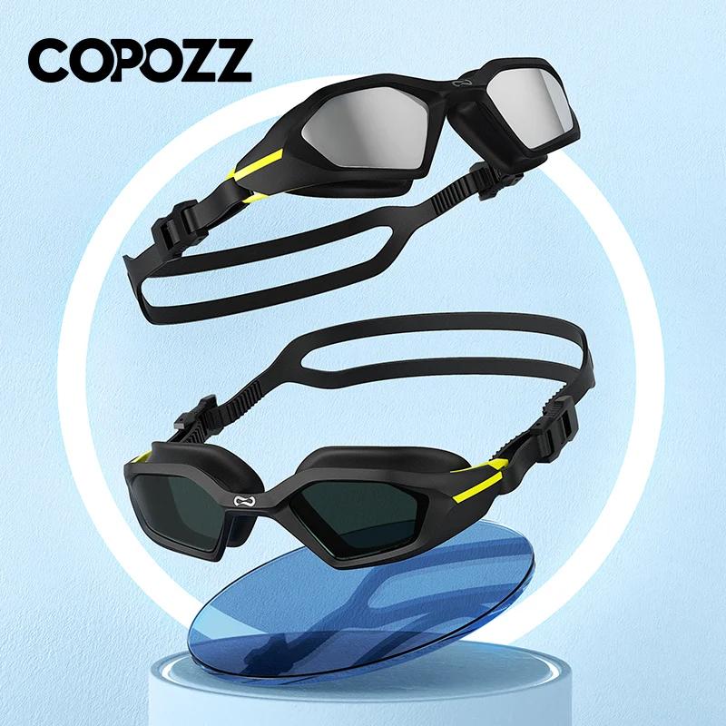 VISaler- Lunettes de natation professionnelles importées, anti-buée, étanches, protection UV, gel de