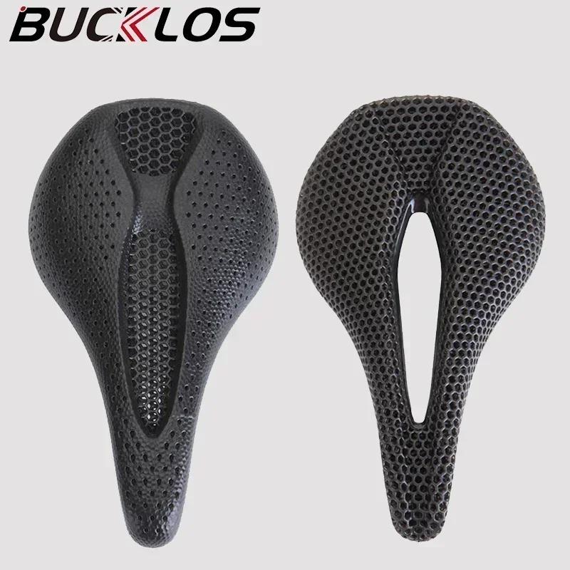 Selle de vélo imprimée en 3D ultralégère en Fiber de carbone, coussin de siège de vélo de route et d