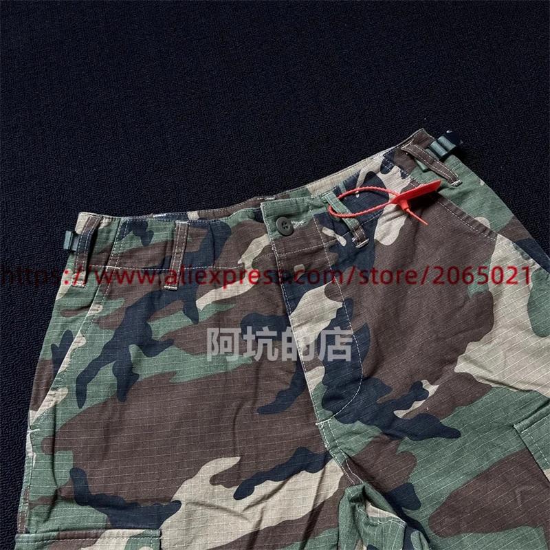 CamSolomon-Short camo cargo pour hommes et femmes, vêtement de travail, surdimensionné, multi-poches
