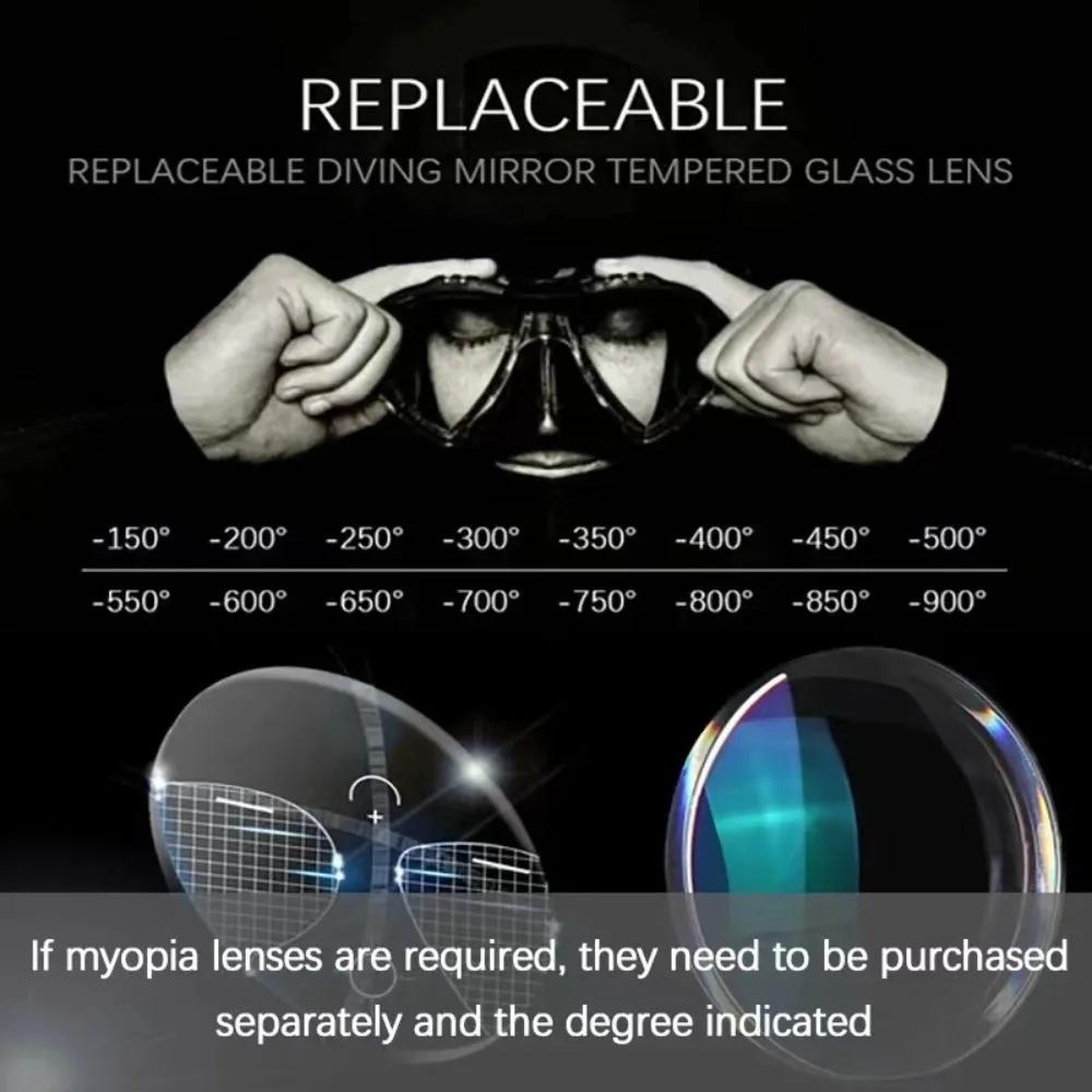 Lunettes de plongée gratuites, masque similaire en alliage d'apollo, Gel de silice liquide, Kit de T