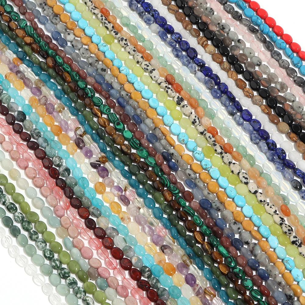 AventAuckland-Perles en Pierre Naturelle, Opale Verte, Agates Plates et promenales, pour Bijoux, Acc