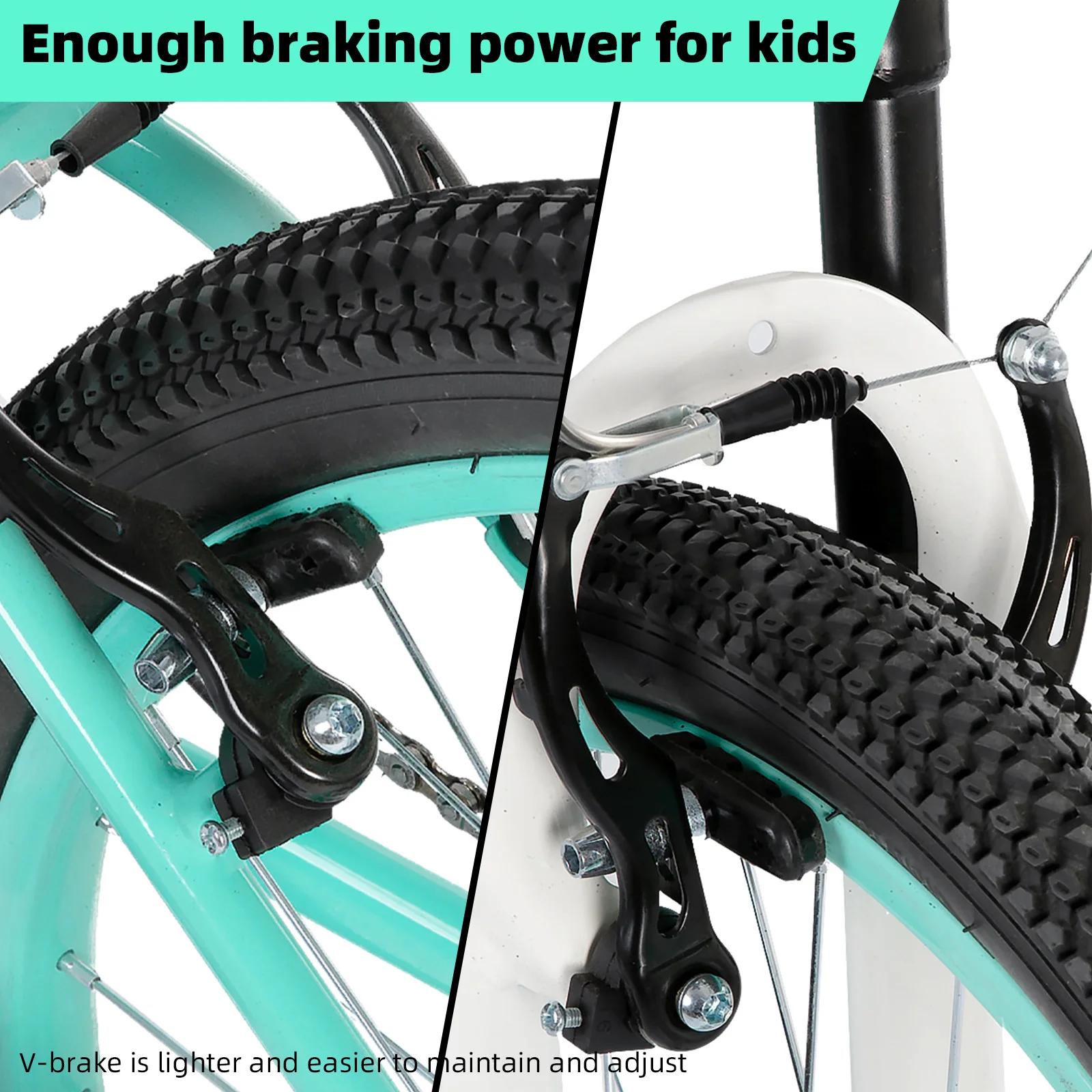 Hiland-VTT pour enfants de 20 pouces, pour garçons et filles, à vitesse unique, avec support de décl