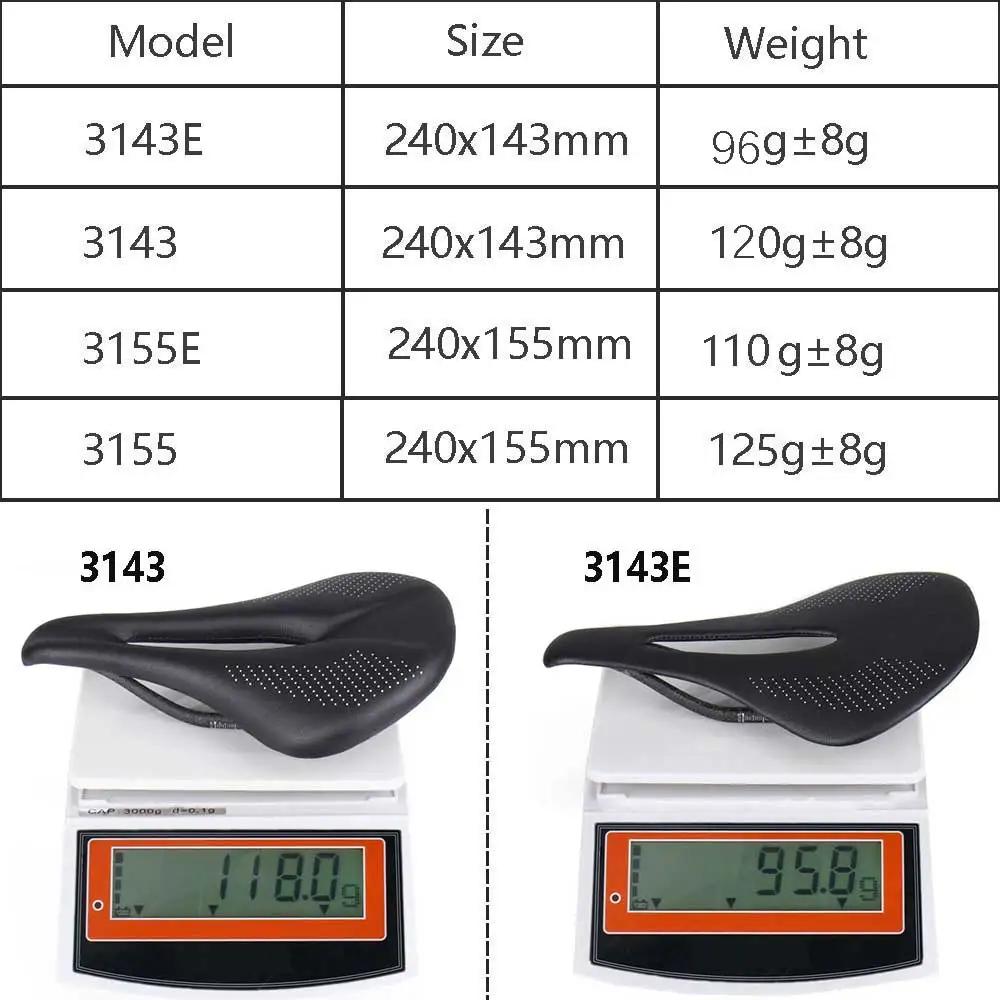 Eliteone selle de vélo carbone puissance route/vtt selle de vélo 143mm 155mm selles de vélo de Triat