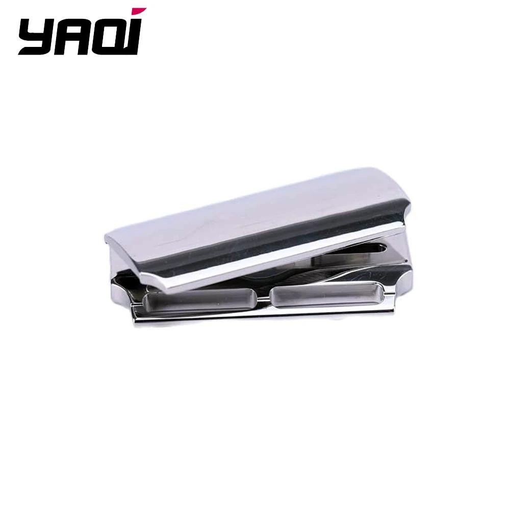 YAQI Tystok-Tête de rasoir de sécurité polie en acier inoxydable, barre droite 70SB, écart de lame d
