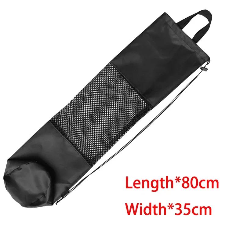 Sac à cordon en maille noire avec palmes longues pour sac à dos de plongée 72*28 cm