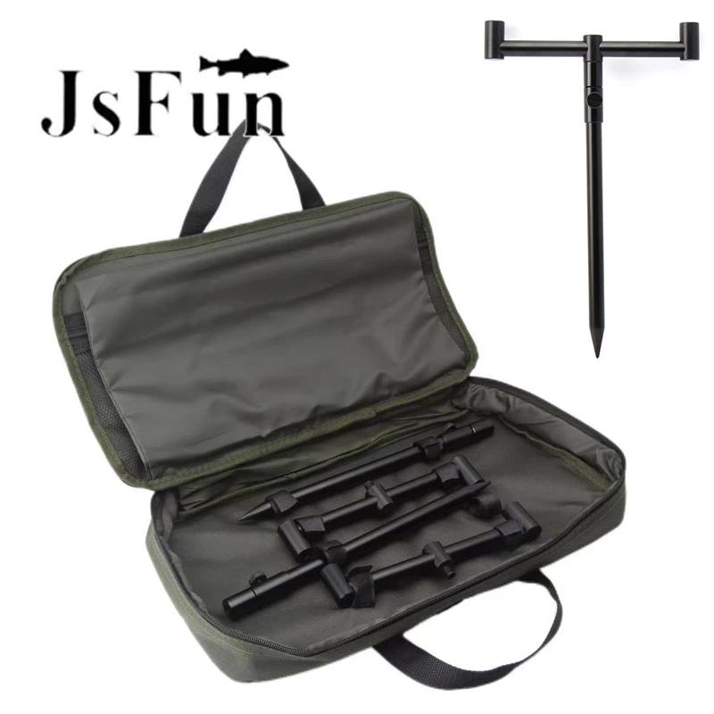 Ensemble matériel de pêche carpe JSFUN Pod avec sac - 2 jeux de bâtons bancaires et porte-cannes - Kit complet