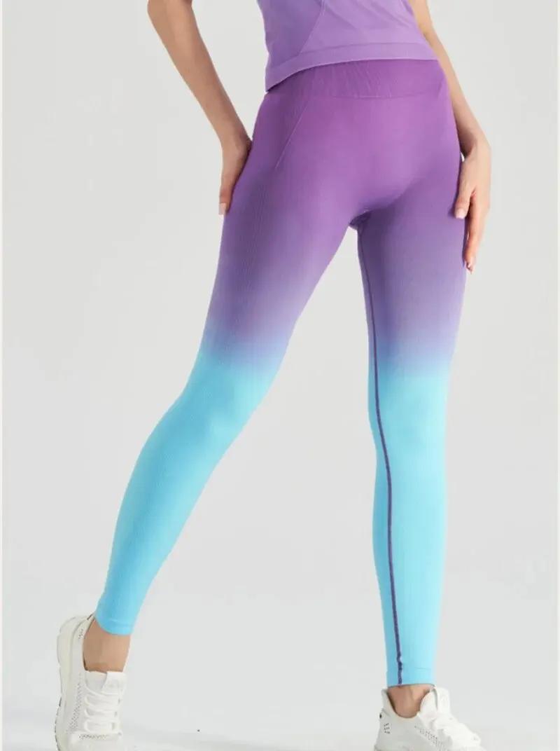Pantalon de fitness nickel é pour femme, levage de la hanche, serré, taille haute, séchage rapide, p