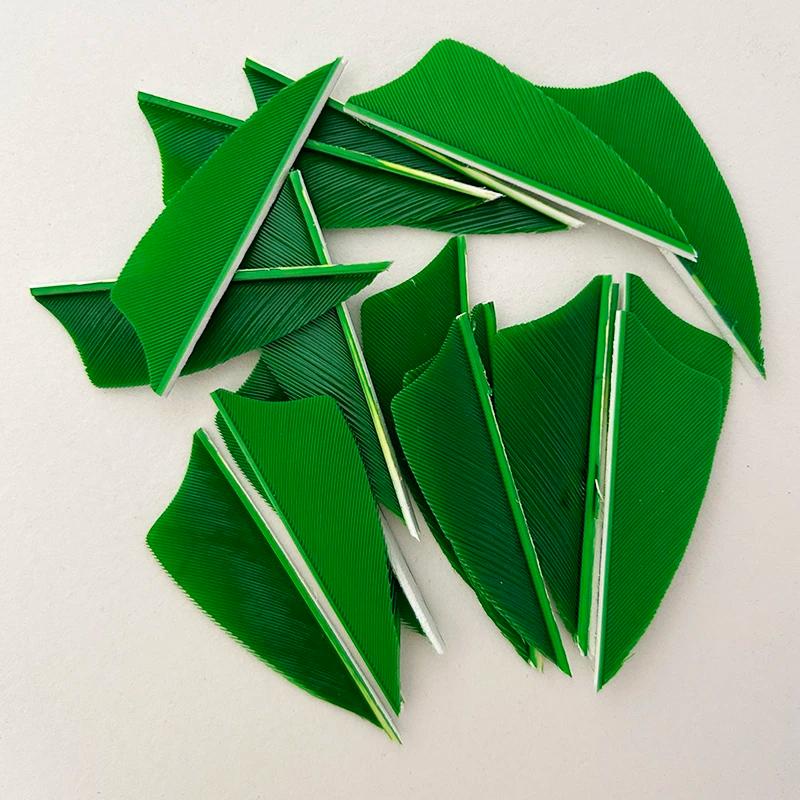50 pièces de plumes de dinde IBOUNFOX de 2 pouces pour l'ajustement des flèches de tir à l'arc, aile