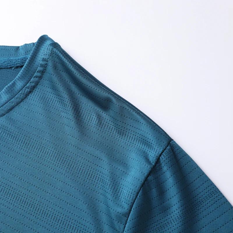 CHRLCK hommes course séchage rapide T-shirts respirant randonnée pêche T-shirts élasticité douce Spo