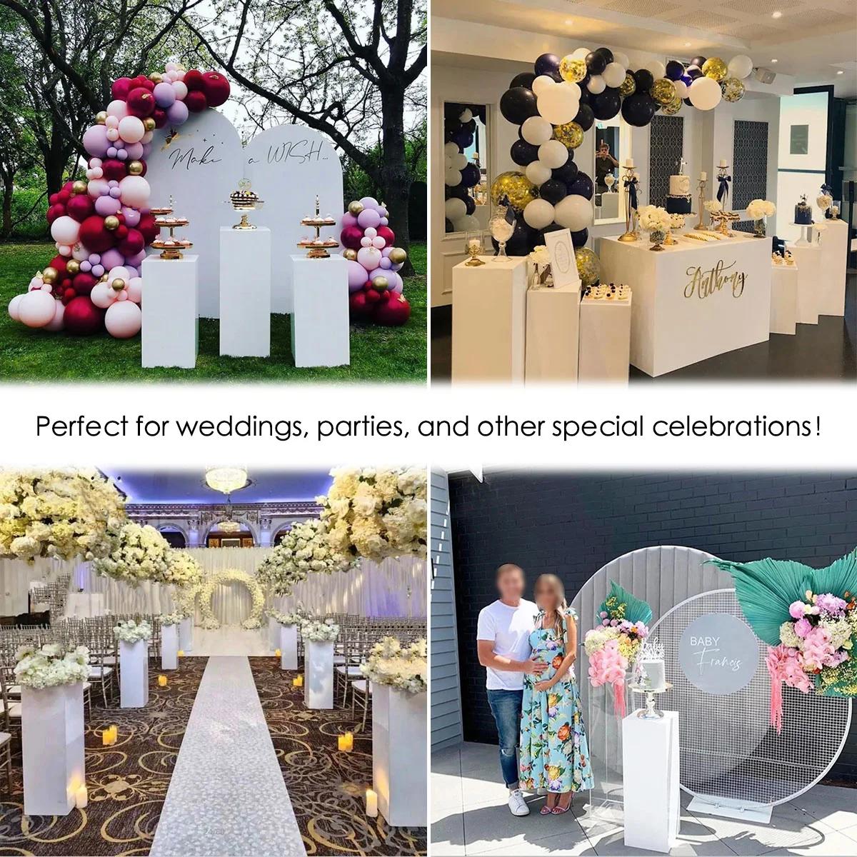 Support de piédestal d'affichage en métal pour la fête, support de piédestal de mariage, piédestal b
