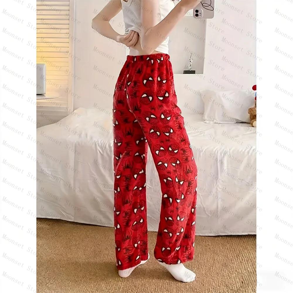 Automne hiver pantalons de couchage Y2k décontracté Batman femmes vêtements de nuit à la mode flanel