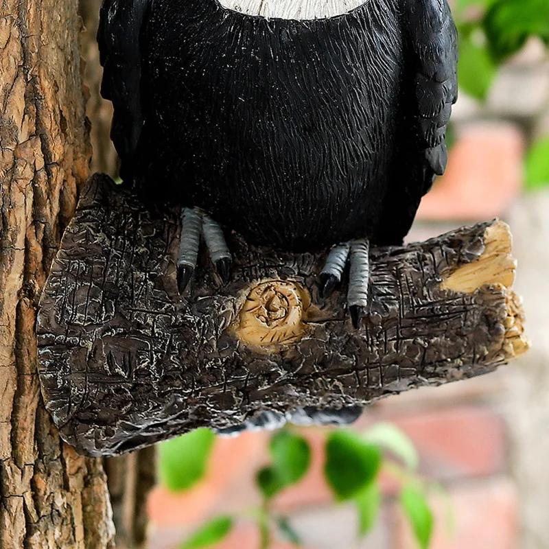 Figurine d'oiseau Toucan, décor Hugger d'arbre, ornements en résine de face, statue de jardin, simul