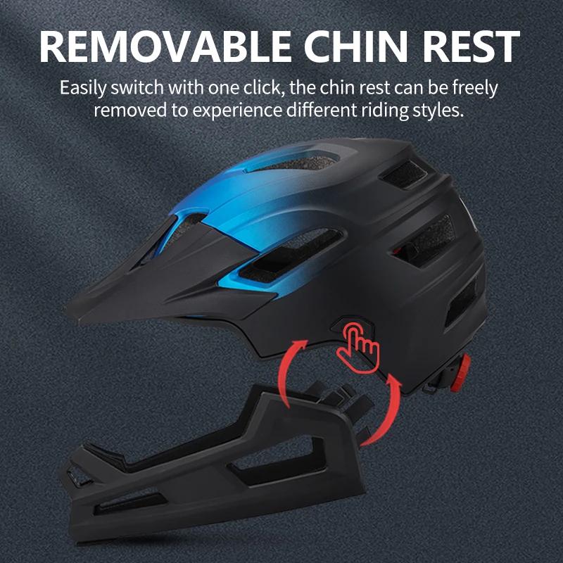Eastinear 2023 casque de vélo adulte intégral casque de moto détachable léger protection de la tête