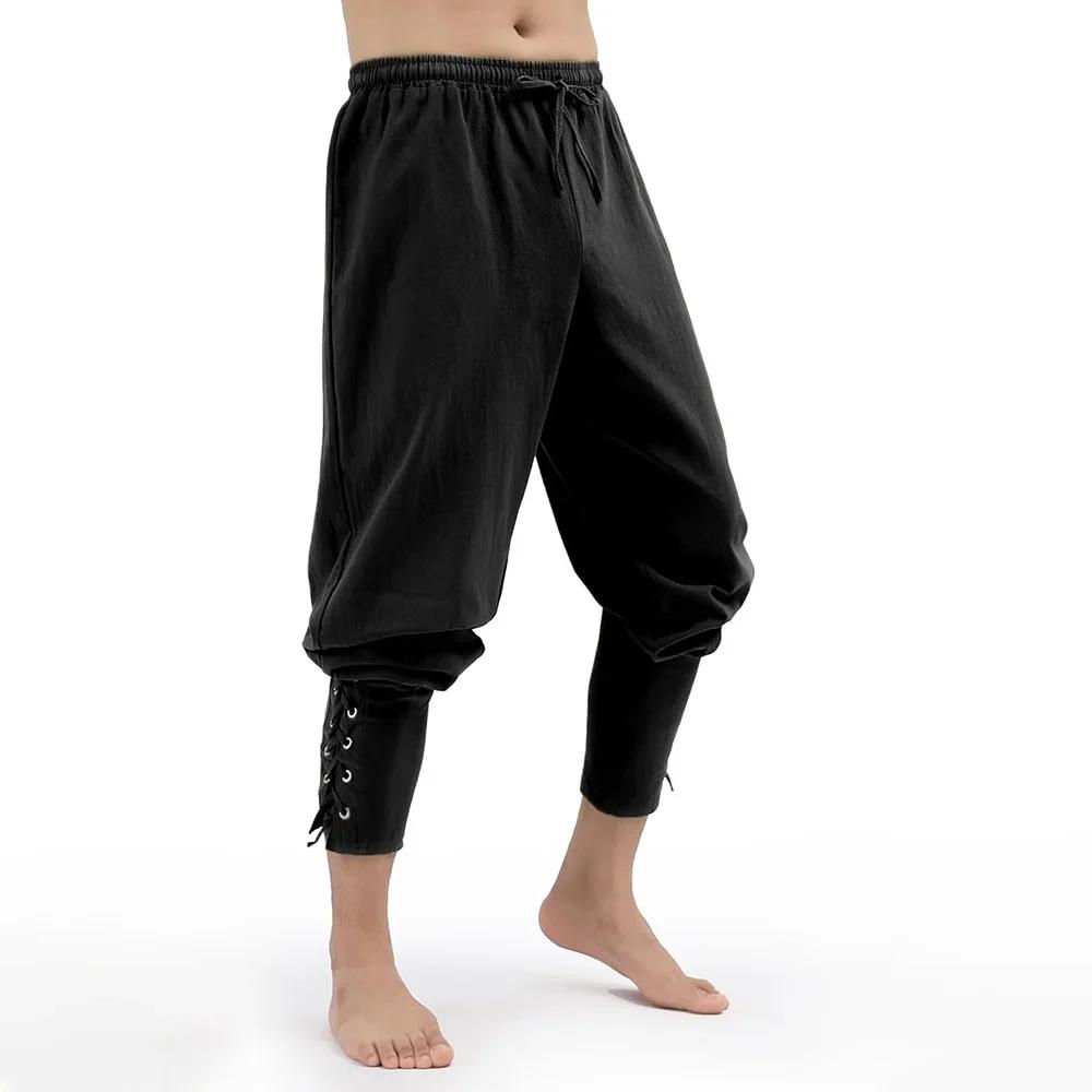 Bas en coton viking médiéval vintage pour hommes, mode d'Halloween, printemps, été