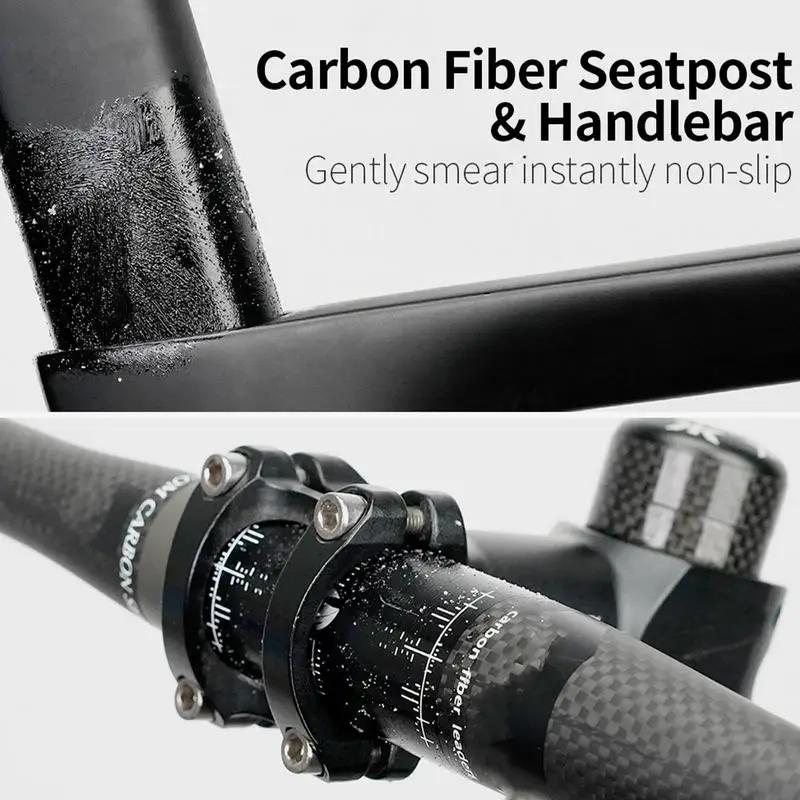 Agent Antidérapant en Fibre de Carbone 10G, pour Tige de Selle, Guidon, Cadre, Tige, Protection des