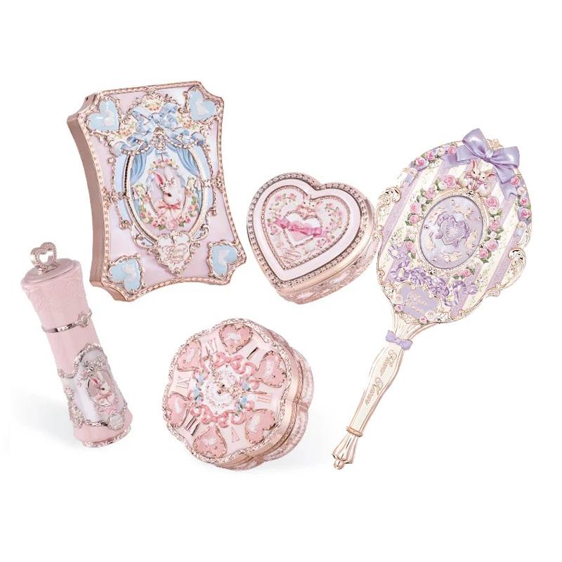 Kit de maquillage Flower Knows Bunny Garden Collection - Coffret cadeau avec rouge à lèvres, crème p