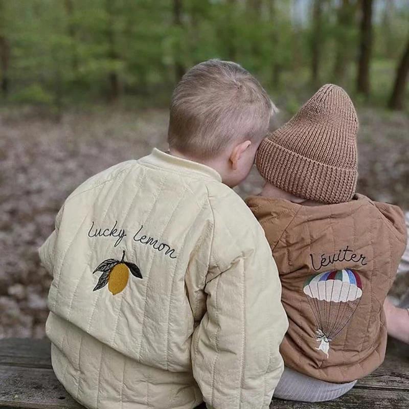 Vêtements pour enfants de 1 à 6 ans, veste en coton épais pour filles, manteau chaud pour bébés, vêt