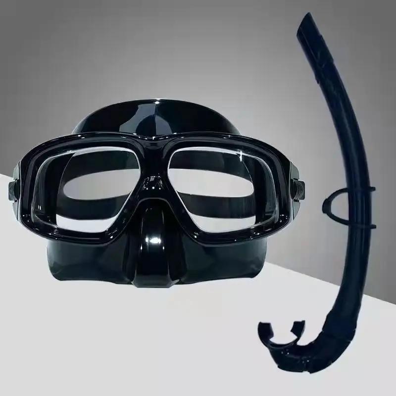 Masque de plongée miroir de surface de plongée gratuit, lentille antibuée haute définition, équipeme