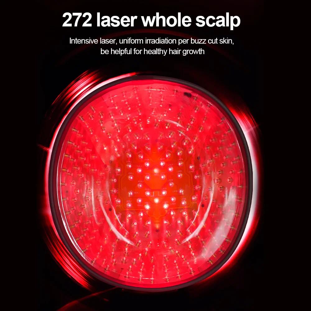 Casque laser professionnel pour la croissance des cheveux, thérapie LLLT 272, traitement de la perte