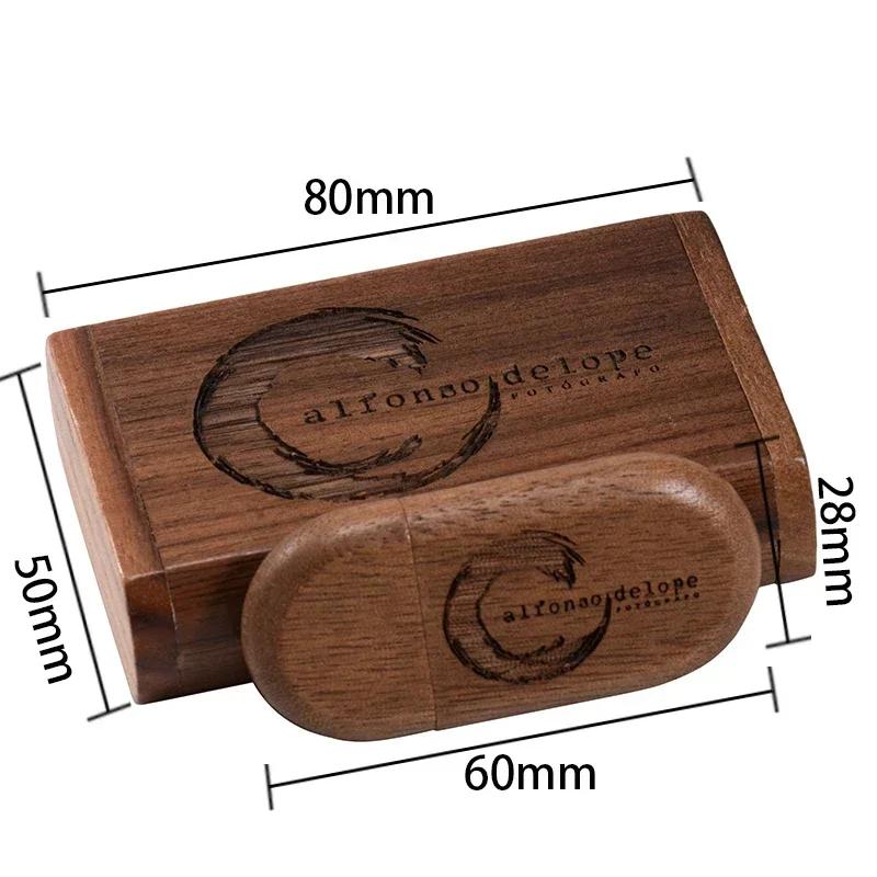 JASTER 20 PCS LOT Logo personnalisé gratuit USB 3.0 clé USB 128 GB belle boîte en bois clé mémoire 6