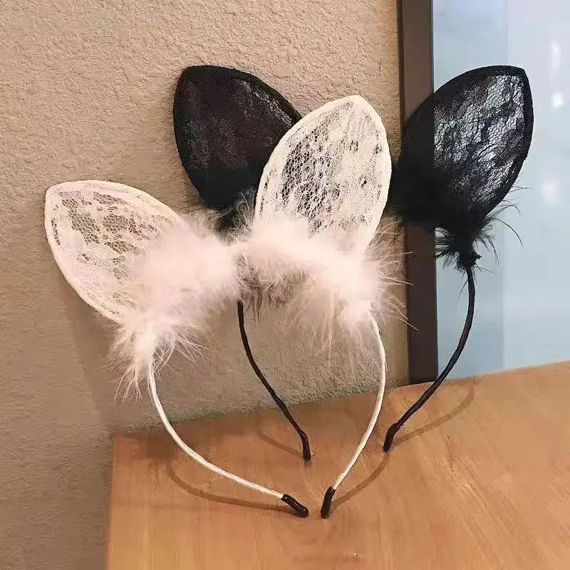 Bandeau oreilles de chat en peluche pour femmes, Style coréen, élégant, mode fille, bandeau de cheve
