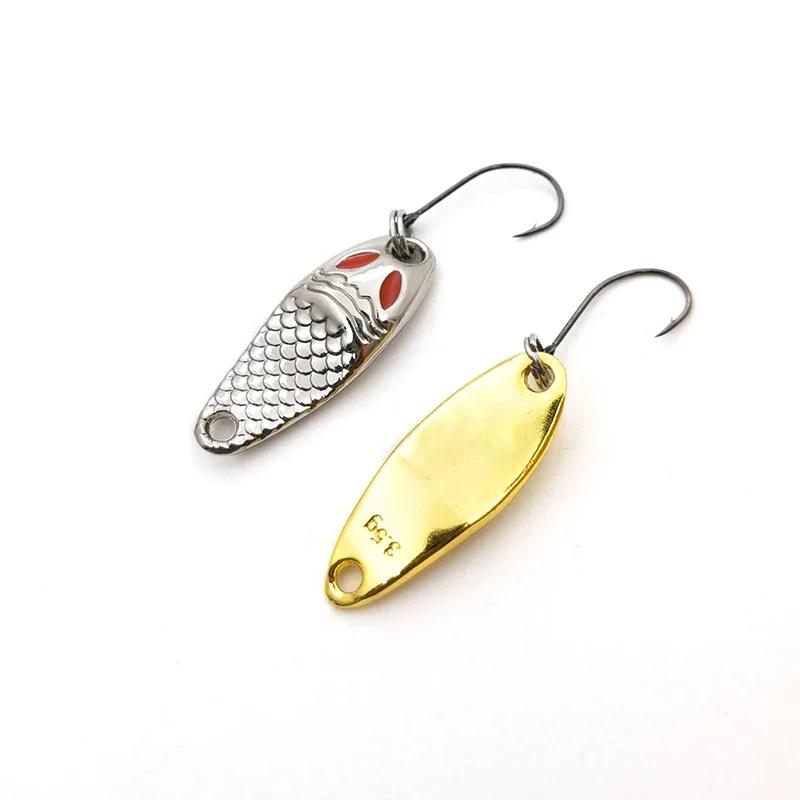 Nouveau Mini leurre de pêche 1g2g3.5g cuillère leurres métalliques Spinnerbait vairon petit poisson